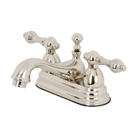 Kingston Brass KS3606AL 4" Centerset Bathroom Faucet, Polished Nickel KS3606AL